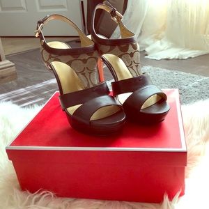 Coach Platform Heels